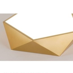 Zlaté geometrické zapuštěné akrylátové stropní svítidlo