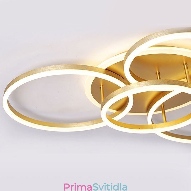 Moderní akrylové stropní svítidlo pro zapuštěnou montáž Halo Ring