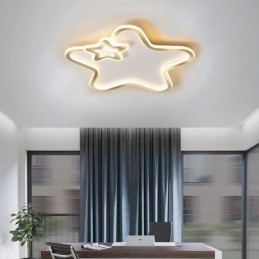 Creative Star Flush Mount Golden Star stropní svítidlo