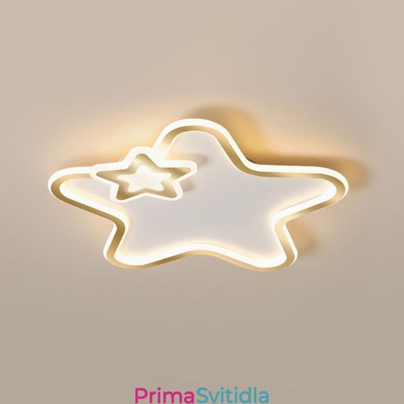 Creative Star Flush Mount Golden Star stropní svítidlo