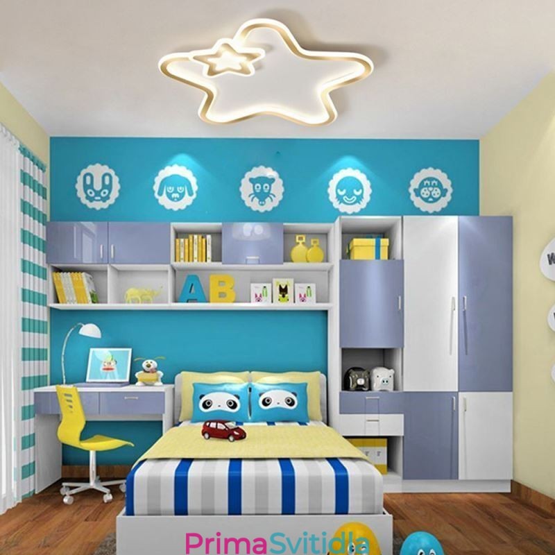 Creative Star Flush Mount Golden Star stropní svítidlo