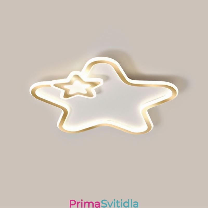 Creative Star Flush Mount Golden Star stropní svítidlo