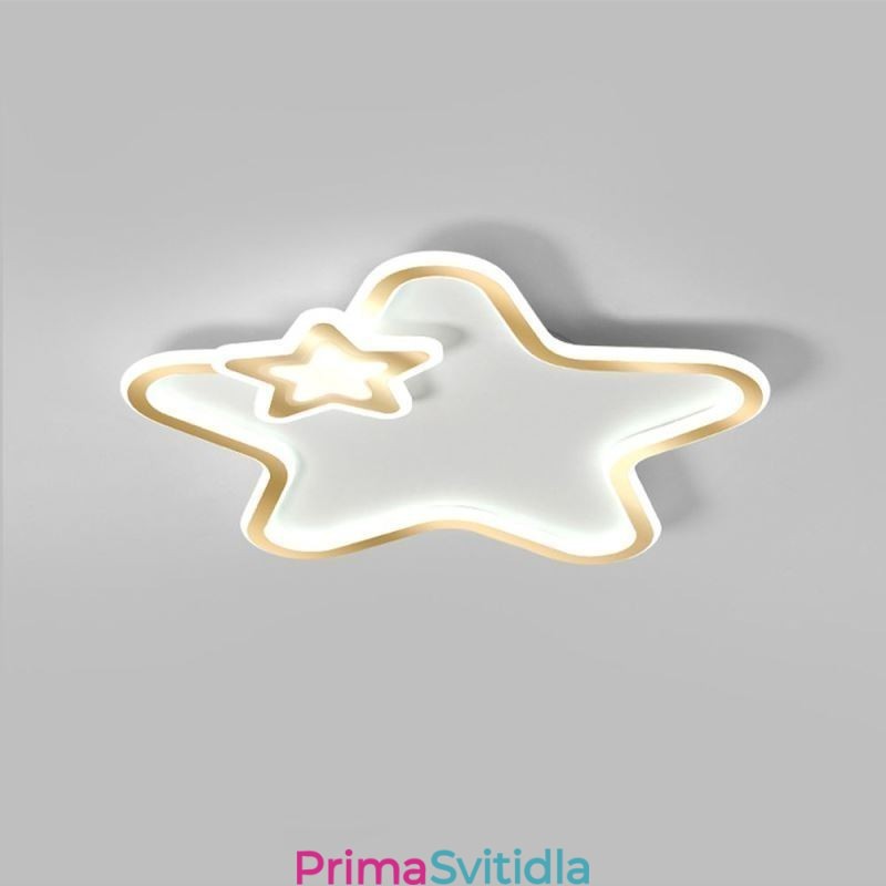 Creative Star Flush Mount Golden Star stropní svítidlo