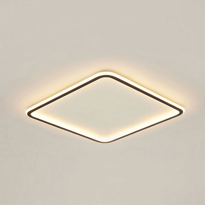 Moderní minimalistické zapuštěné ultratenké stropní svítidlo pro zapuštěnou montáž