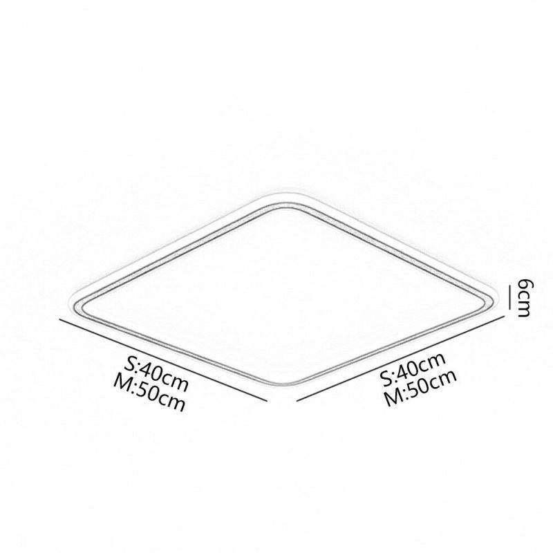 Moderní minimalistické zapuštěné ultratenké stropní svítidlo pro zapuštěnou montáž