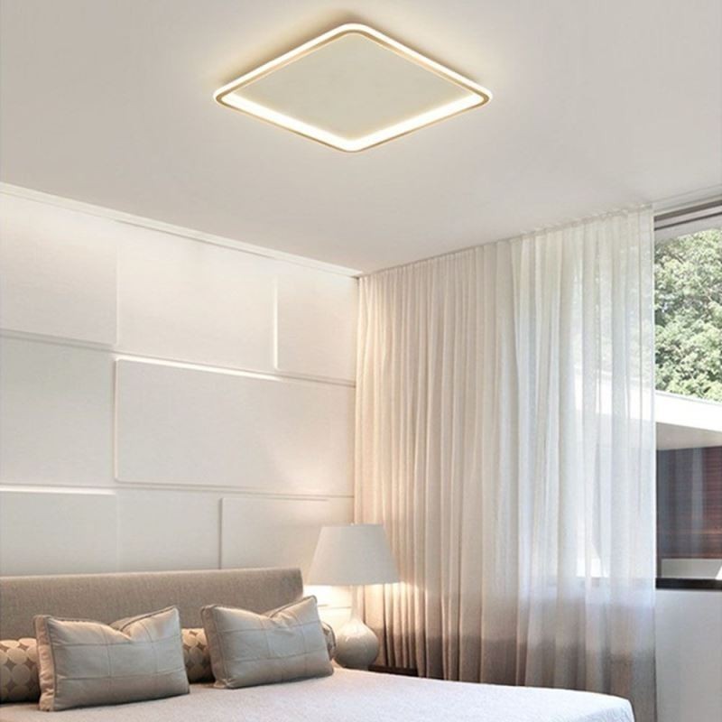 Moderní minimalistické zapuštěné ultratenké stropní svítidlo pro zapuštěnou montáž