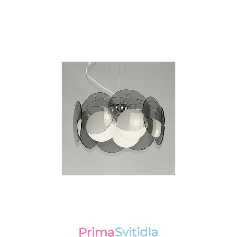 nabídky Milan Simple Fashion Styl Lustr Světle kouřově šedý skleněný lustr