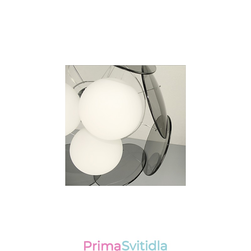 nabídky Milan Simple Fashion Styl Lustr Světle kouřově šedý skleněný lustr