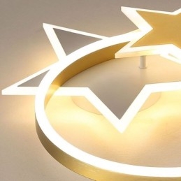 Hvězdicové stropní svítidlo se zapuštěnou montáží akrylové svítidlo Double Stars