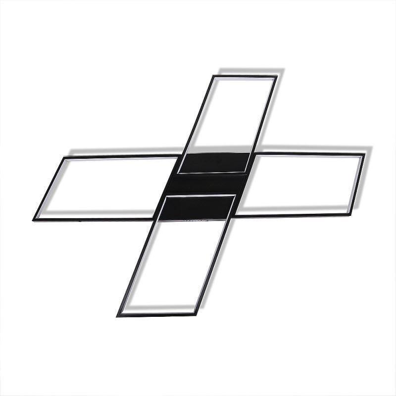 Minimalistické akrylové stropní svítidlo ve tvaru X