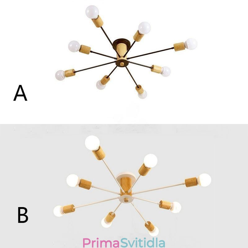 Moderní lustr z dřevěných větví Magic Beans