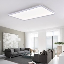 Nordic Panel Light Bílé stropní svítidlo pro zapuštěnou montáž Super Thin Lamp