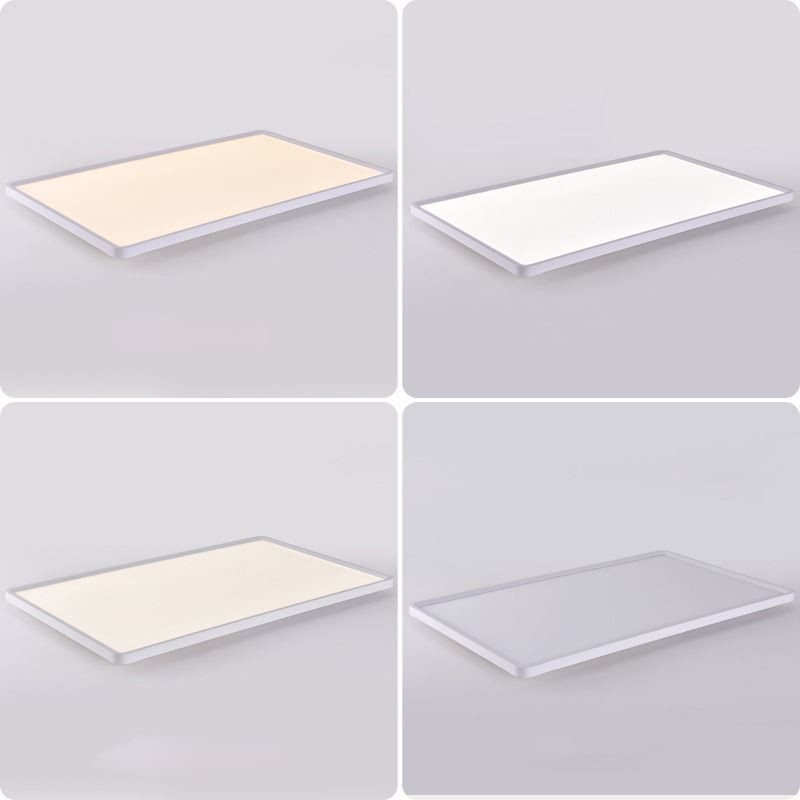 Nordic Panel Light Bílé stropní svítidlo pro zapuštěnou montáž Super Thin Lamp