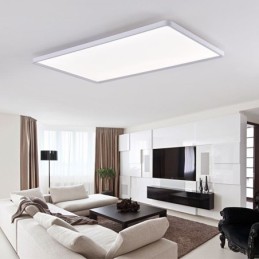 Nordic Panel Light Bílé stropní svítidlo pro zapuštěnou montáž Super Thin Lamp