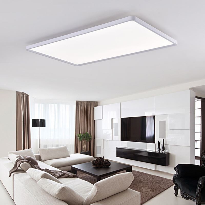 Nordic Panel Light Bílé stropní svítidlo pro zapuštěnou montáž Super Thin Lamp