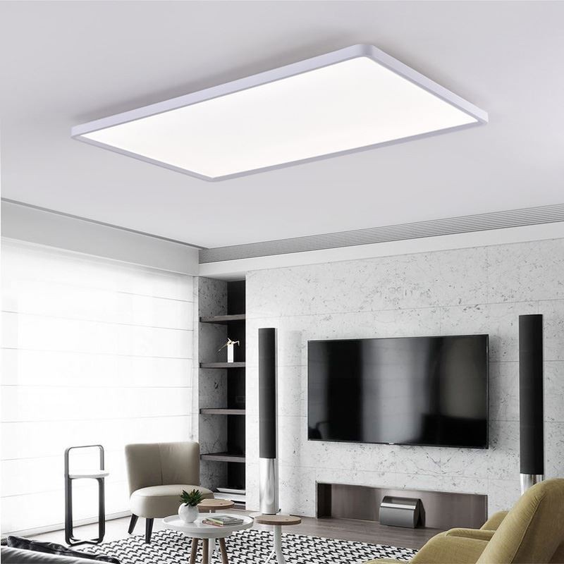 Nordic Panel Light Bílé stropní svítidlo pro zapuštěnou montáž Super Thin Lamp