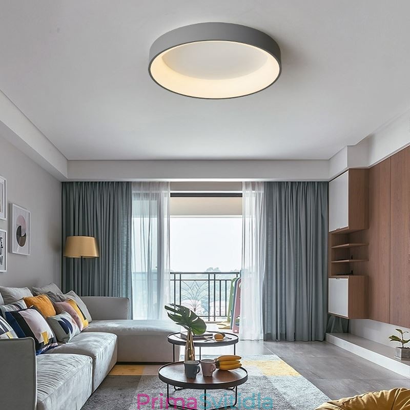 Moderní kulaté stropní svítidlo s úspornou energií pro zapuštěnou montáž