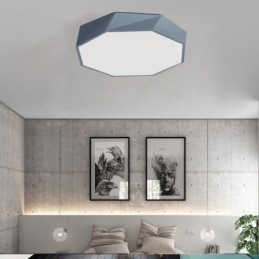 Moderní stropní svítidlo pro zapuštěnou montáž se speciálním osmiúhelníkovým designem Ultratenká lampa