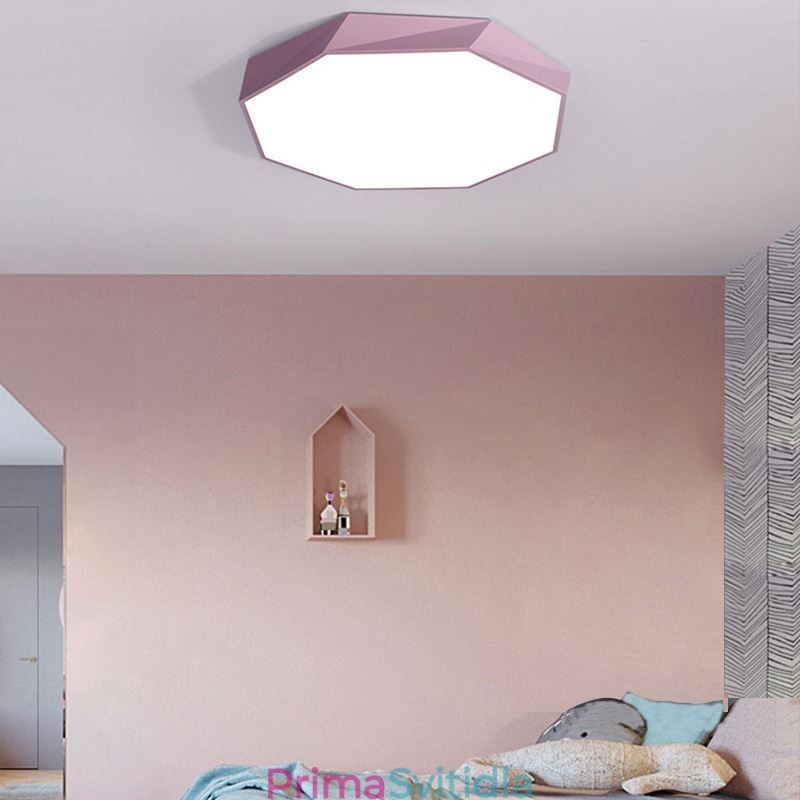 Moderní stropní svítidlo pro zapuštěnou montáž se speciálním osmiúhelníkovým designem Ultratenká lampa