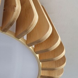 Kreativní bambusové stropní osvětlení s kulatou montáží Nordic
