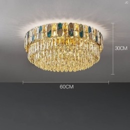 Křišťálové zapuštěné kulaté křišťálové dekorace Stropní světlo Crystal Shell Stínidlo