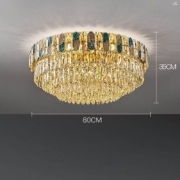 Křišťálové zapuštěné kulaté křišťálové dekorace Stropní světlo Crystal Shell Stínidlo