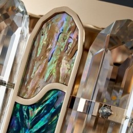 Křišťálové zapuštěné kulaté křišťálové dekorace Stropní světlo Crystal Shell Stínidlo