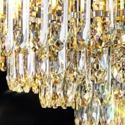 Křišťálové zapuštěné kulaté křišťálové dekorace Stropní světlo Crystal Shell Stínidlo