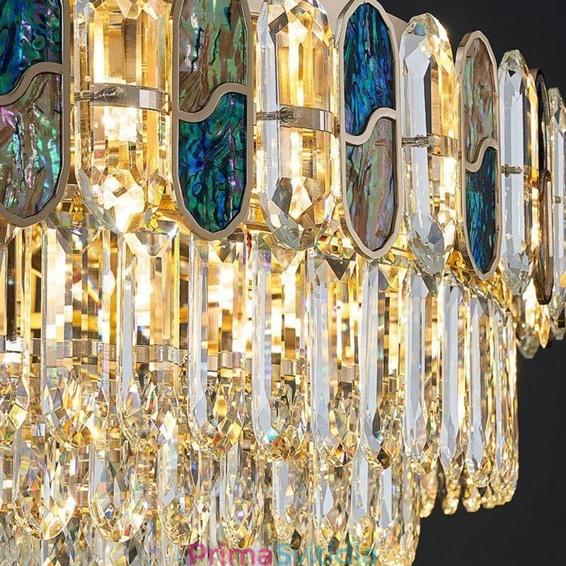 Křišťálové zapuštěné kulaté křišťálové dekorace Stropní světlo Crystal Shell Stínidlo