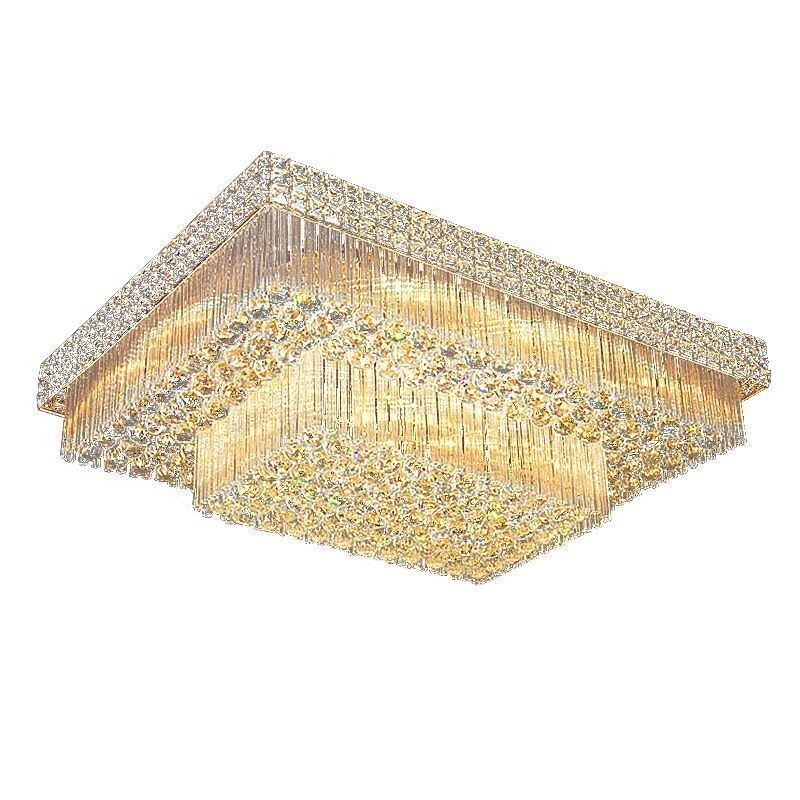 Křišťálový lustr European Flush Mount Square