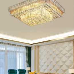 Křišťálový lustr European Flush Mount Square