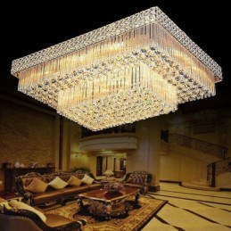 Křišťálový lustr European Flush Mount Square
