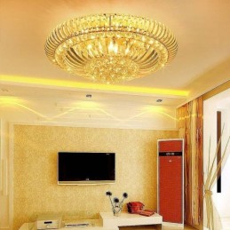 Moderní jednoduché zapuštěné křišťálové kulaté osvětlení