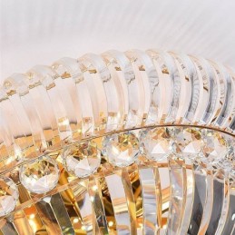 Moderní jednoduché zapuštěné křišťálové kulaté osvětlení