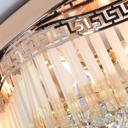 Moderní zapuštěné křišťálové stropní svítidlo Luxusní kulaté osvětlení