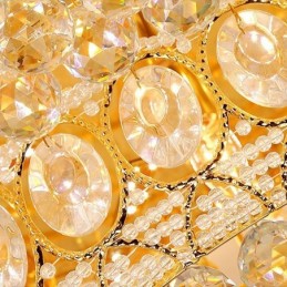 Luxusní křišťálové stropní svítidlo Evropské kulaté zapuštěné osvětlení