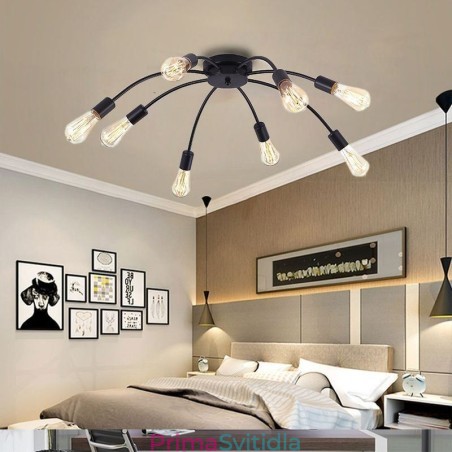 Stropní lampa Spider Starožitná klasická zapuštěná jídelní lampa 8 10 ramen Stropní lampa Spider Starožitná klasická zapuštěná jídelní lampa 8 10 ramen