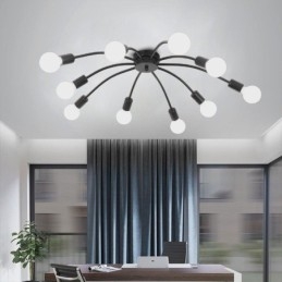 Stropní lampa Spider Starožitná klasická zapuštěná jídelní lampa 8 10 ramen