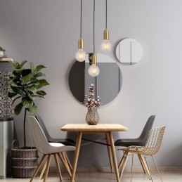 Kreativní minimalistické svítidlo Nordic Brass 3 Pendant Cluster Light Island
