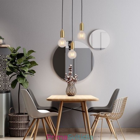 Kreativní minimalistické svítidlo Nordic Brass 3 Pendant Cluster Light Island Kreativní minimalistické svítidlo Nordic Brass 3 Pendant Cluster Light Island