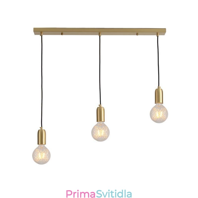 Kreativní minimalistické svítidlo Nordic Brass 3 Pendant Cluster Light Island