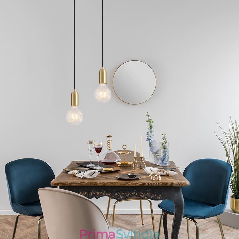 Kreativní minimalistické svítidlo Nordic Brass 3 Pendant Cluster Light Island