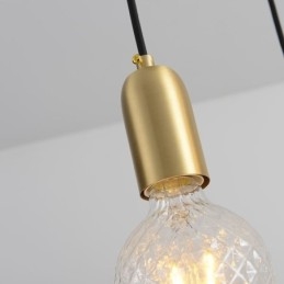 Kreativní minimalistické svítidlo Nordic Brass 3 Pendant Cluster Light Island