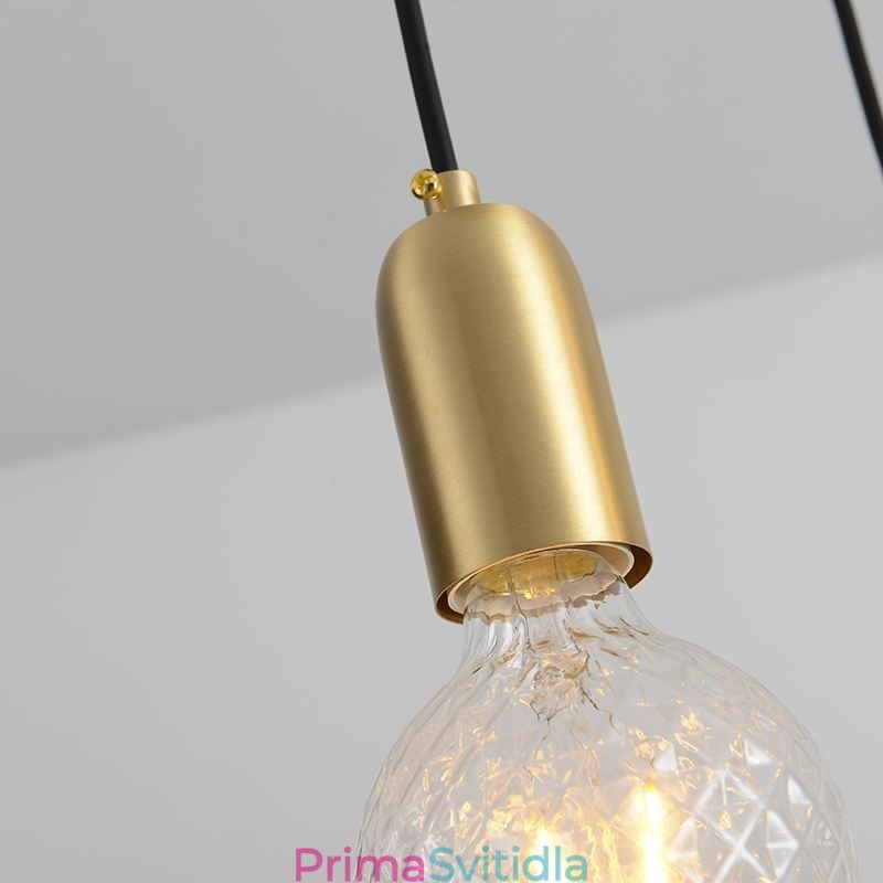 Kreativní minimalistické svítidlo Nordic Brass 3 Pendant Cluster Light Island