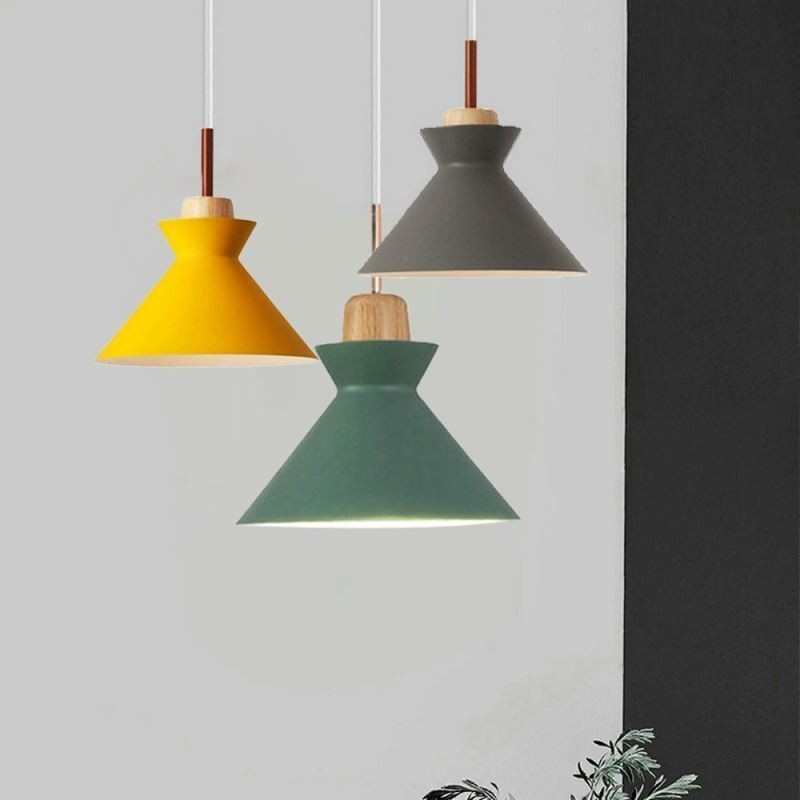 Nordic Macaron Island 3 Light Závěsné osvětlení Jednoduché Iron Arti Three Lights