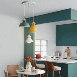 Závěsné svítidlo Macaron Nordic Simple Iron Arti Three Lights