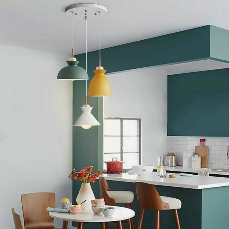 Závěsné svítidlo Macaron Nordic Simple Iron Arti Three Lights