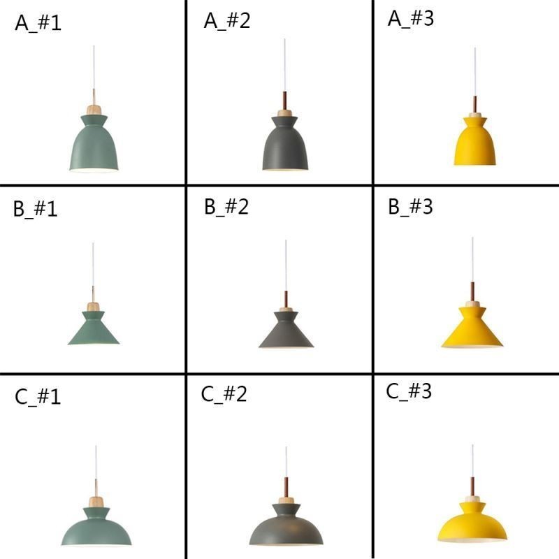 Závěsné svítidlo Macaron Nordic Simple Iron Arti Three Lights