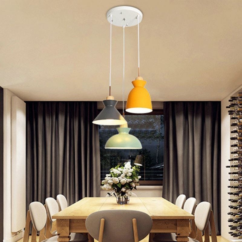 Závěsné svítidlo Macaron Nordic Simple Iron Arti Three Lights