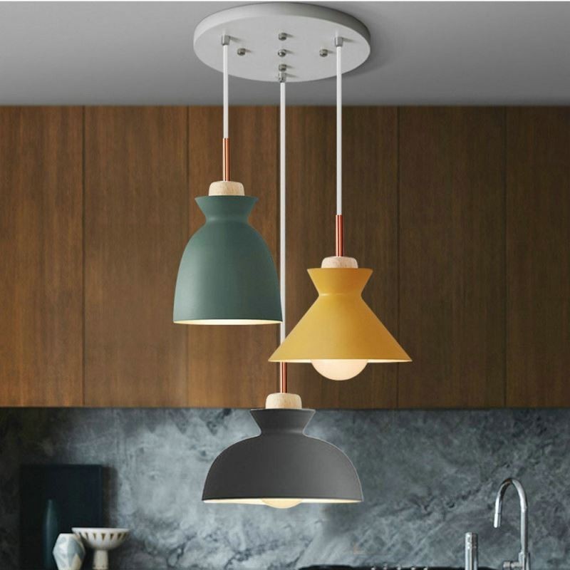 Závěsné svítidlo Macaron Nordic Simple Iron Arti Three Lights